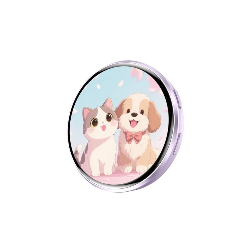 Digital Badge with Photo/Video/Gif Display - Pixel Touchscreen, Lightweight & Portable Multi-Functional 2D Anime & Gaming Merchandise Collectible