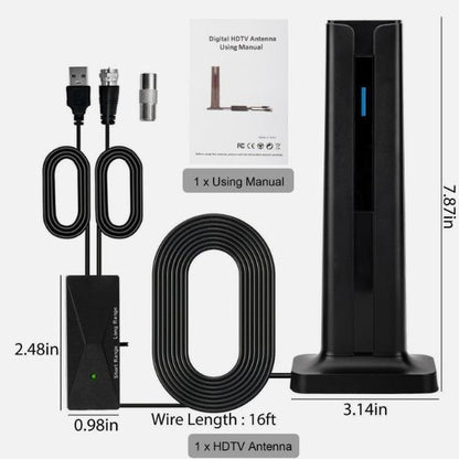TV Antenna Digital HD 1080P 4K Ultra HD Indoor Long Range High-Quality Signal for Home Entertainment Full HD NBC ABC HSN HDMI