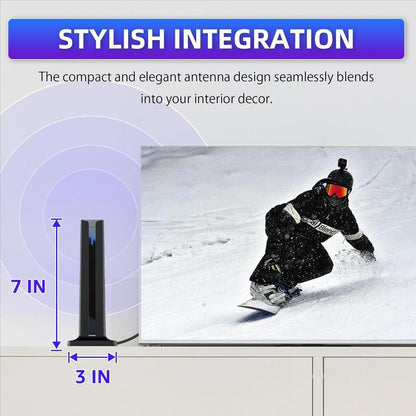 TV Antenna Digital HD 1080P 4K Ultra HD Indoor Long Range High-Quality Signal for Home Entertainment Full HD NBC ABC HSN HDMI