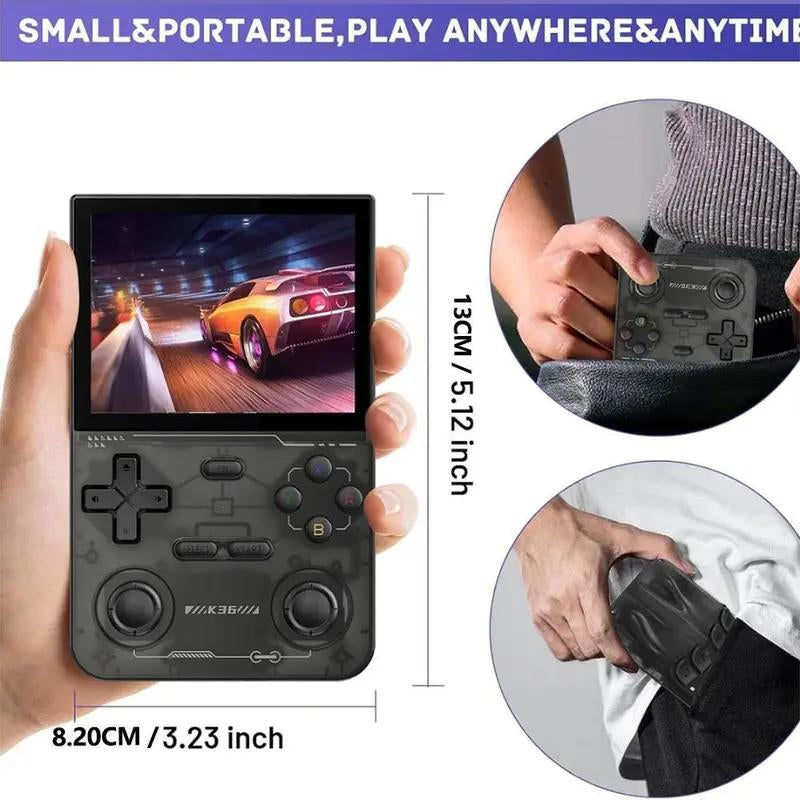 R36S Retro Video Handheld Game Console with 20000+ Built-In Games 21 Emulators 3000Mah Battery 32G+64G TF Card for Kids & Adults,Tiktokshopblackfriday,Best Christmas Gift