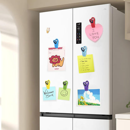 12 Pack Chip Clips, Magnetic Bag Clips with Airtight Seal for Chips, Bread, Snacks, Fridge Organizer Kitchen Storage Clips Multicolor